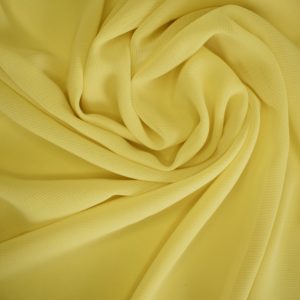 Chiffon Georgette Scarf - Lemon Yellow
