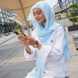 Chiffon Sky Blue - Instant Hijab