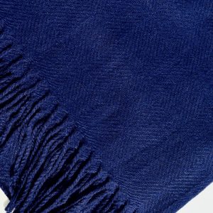 Cashmere Scarf - Navy Blue