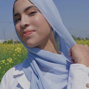 Chiffon Ice Blue - Instant Hijab