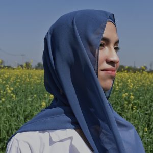 Chiffon Space Blue - Instant Hijab