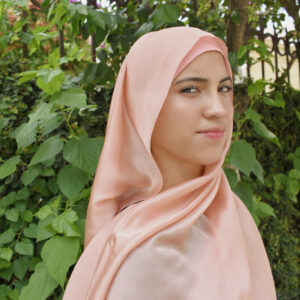 Peach Silk - Instant Hijab